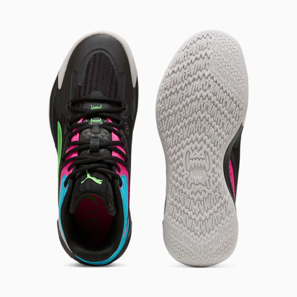 Dagger Men's Basketball Shoes, PUMA Black-Fluro Pink Pes, extralarge