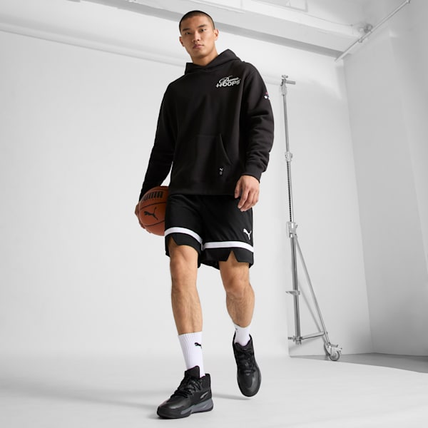 Dagger Men's Basketball Shoes, PUMA Black-Galactic Gray, extralarge