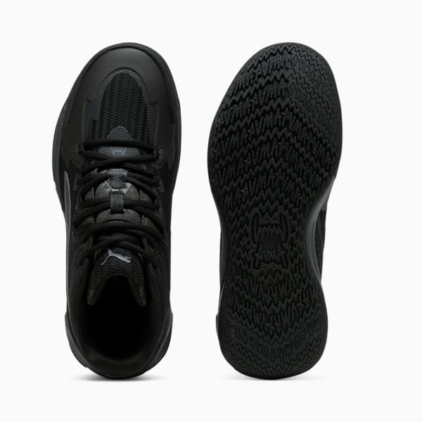 Dagger Men's Basketball Shoes, PUMA Black-Galactic Gray, extralarge
