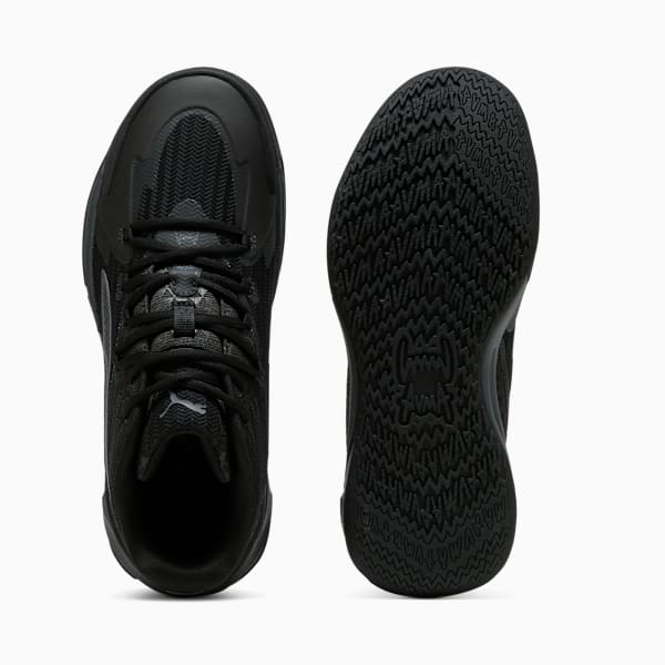 Tenis de básquet The Dagger, PUMA Black-Galactic Gray, extralarge