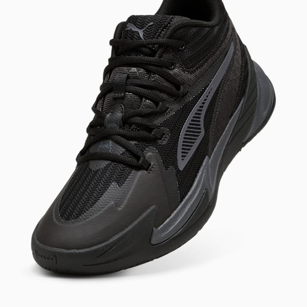 Tenis de básquet The Dagger, PUMA Black-Galactic Gray, extralarge