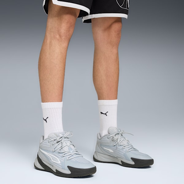 Tenis de básquet The Dagger, Platinum Gray-Dusky Gray-PUMA White, extralarge