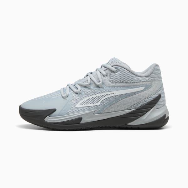 Dagger Men's Basketball Shoes, Platinum Gray-Dusky Gray-PUMA White, extralarge