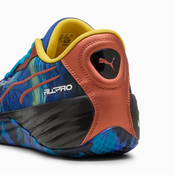 Tenis de básquet All-Pro NITRO™ Squared Dylan Exhibit, Vivid Blue-Tropical Blue, extralarge