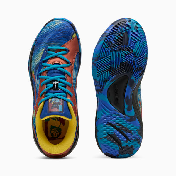 Tenis de básquet All-Pro NITRO™ Squared Dylan Exhibit, Vivid Blue-Tropical Blue, extralarge
