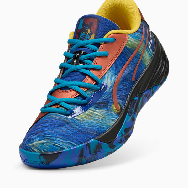 Tenis de básquet All-Pro NITRO™ Squared Dylan Exhibit, Vivid Blue-Tropical Blue, extralarge