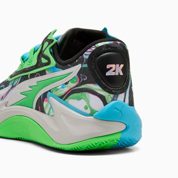 Tenis de basquetbol Scoot Zeros, Bright Aqua-Feather Gray, extralarge