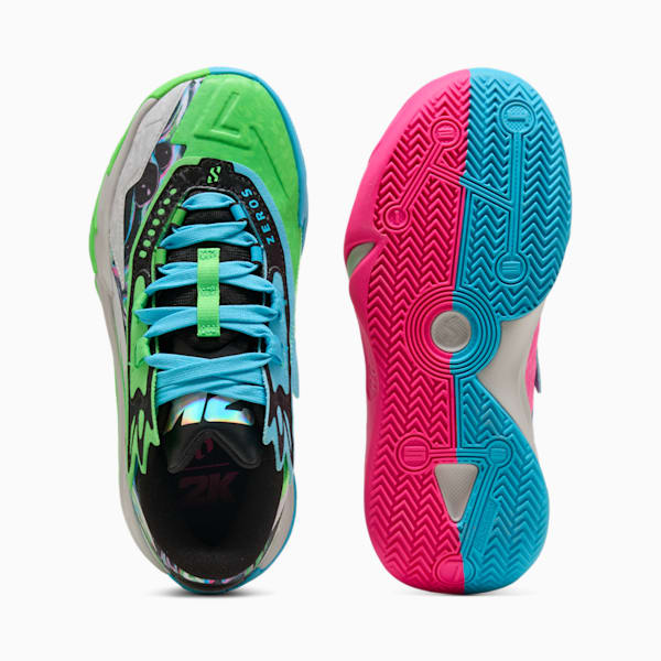 Tenis de basquetbol Scoot Zeros, Bright Aqua-Feather Gray, extralarge