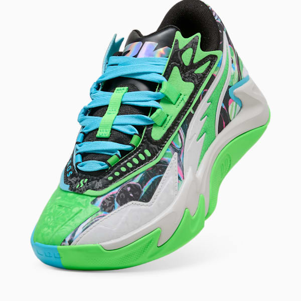 Tenis de basquetbol Scoot Zeros, Bright Aqua-Feather Gray, extralarge