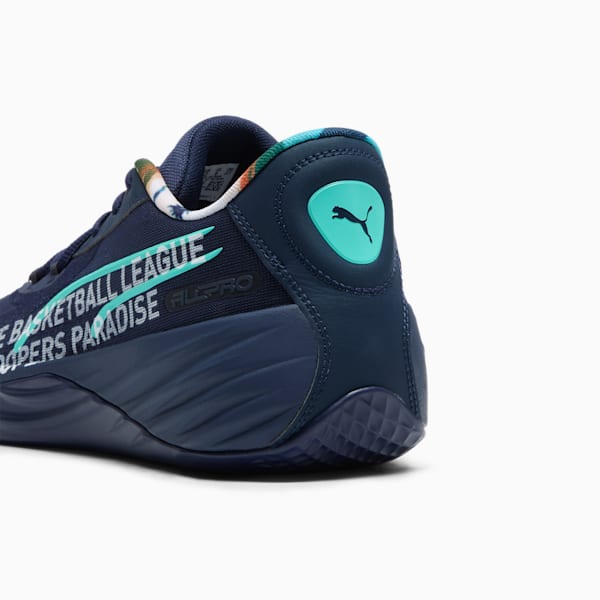 All-Pro NITRO™ Venice Beach Basketball League Zapatillas de baloncesto para hombre, PUMA Navy-Maple Syrup, extralarge