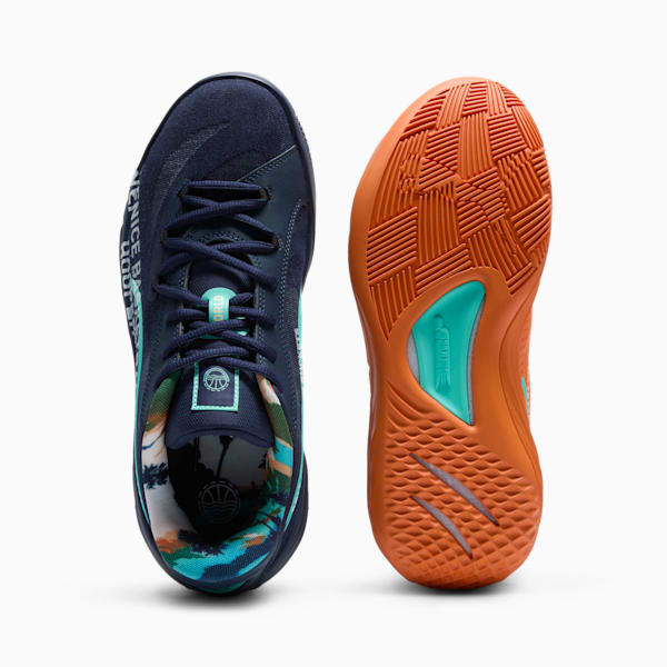 All-Pro NITRO™ Venice Beach Basketball League Zapatillas de baloncesto para hombre, PUMA Navy-Maple Syrup, extralarge