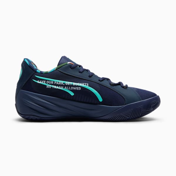 All-Pro NITRO™ Venice Beach Basketball League Men's Basketball Shoes, PUMA Navy-Maple Syrup, extralarge