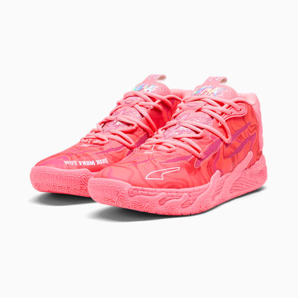 PUMA x LAMELO BALL MB.03 Mama Men's Basketball Shoes, Sunset Glow-Garnet Rose, extralarge