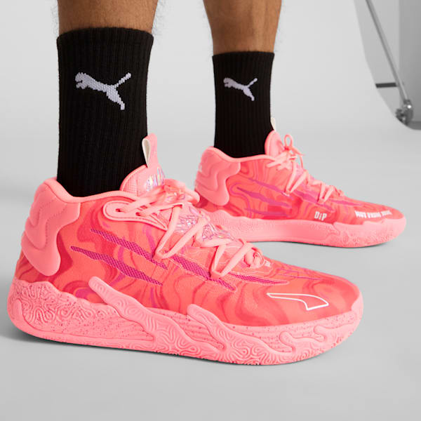 PUMA x LAMELO BALL MB.03 Mama Men's Basketball Shoes, Sunset Glow-Garnet Rose, extralarge