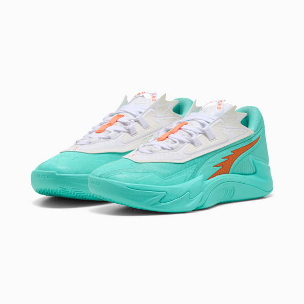 Scoot Zeros II Shift Basketball Shoes, Aquatic-Orange Poppy, extralarge
