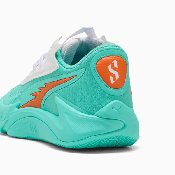 Scoot Zeros II Shift Basketball Shoes Big Kids, Aquatic-Orange Poppy, extralarge