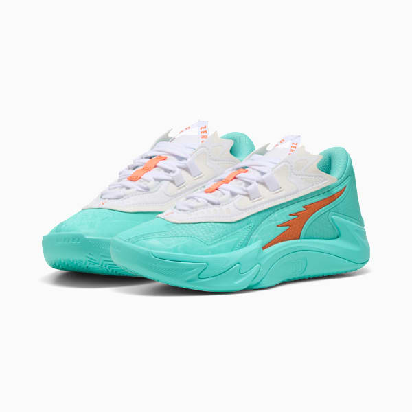 Scoot Zeros II Shift Basketball Shoes Big Kids, Aquatic-Orange Poppy, extralarge