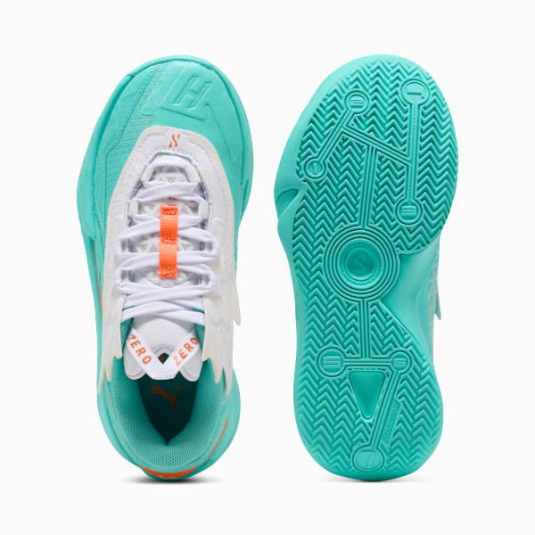 Scoot Zeros II Shift Basketball Shoes Big Kids, Aquatic-Orange Poppy, extralarge