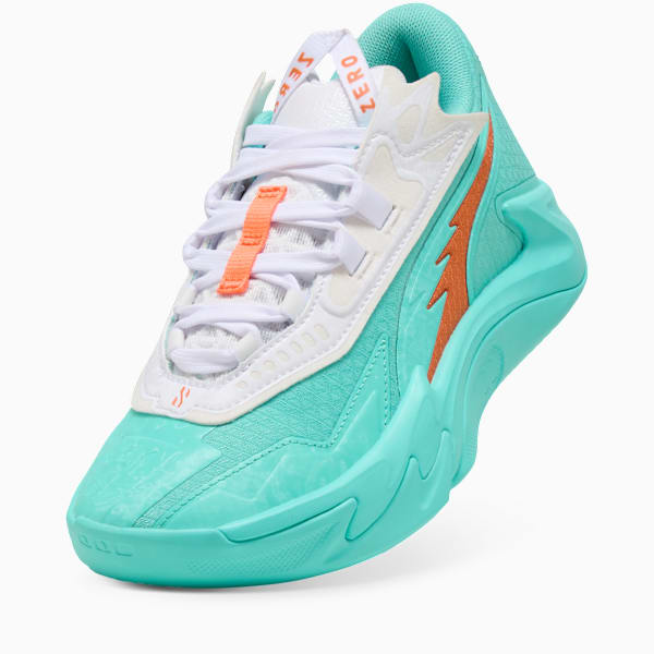 Scoot Zeros II Shift Basketball Shoes Big Kids, Aquatic-Orange Poppy, extralarge