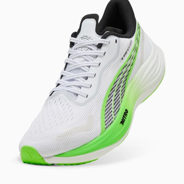 PUMA x HYROX Velocity NITRO™ 3 Running Shoes Men, PUMA White-Green Glare, extralarge