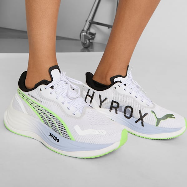 Chaussures de course à pied PUMA x HYROX Velocity NITRO™ 3 Femme, PUMA White-Cool Weather, extralarge