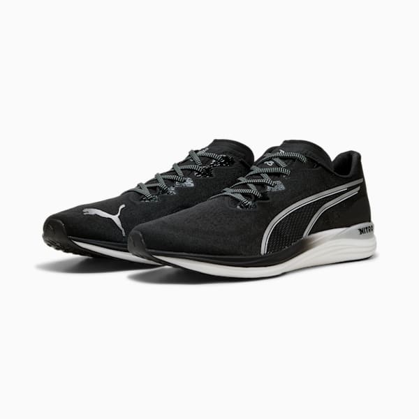 メンズ プロピオ ニトロ ランニングシューズ, PUMA Black-PUMA White, extralarge-JPN