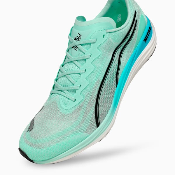 Propio NITRO™ Men's Running Shoes, Mint Melt-Speed Blue, extralarge-IND
