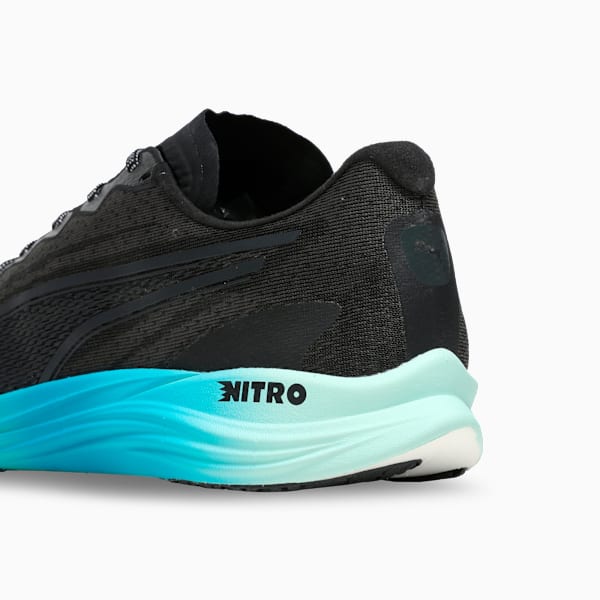 Propio NITRO™ Men's Running Shoes, PUMA Black-Mint Melt-Speed Blue, extralarge-IND