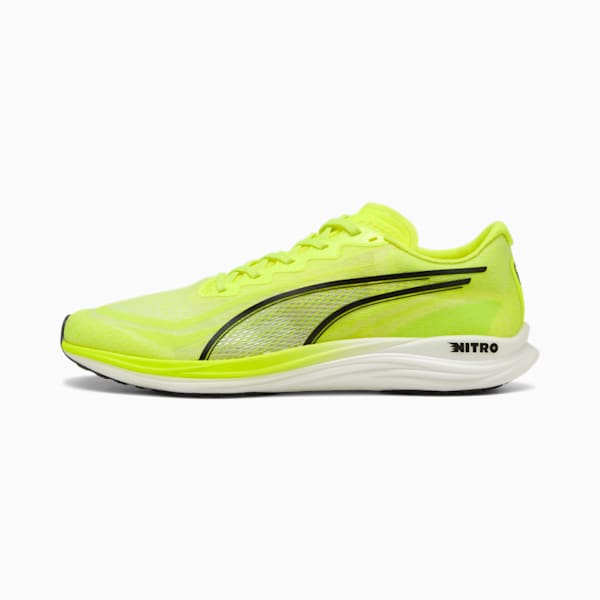 ウィメンズ プロピオ ニトロ ランニングシューズ, Yellow Alert-PUMA Black, extralarge-JPN