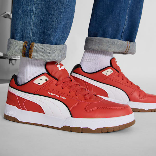 Tenis Porsche Legacy Rebound Game, Red Fire-PUMA White, extralarge
