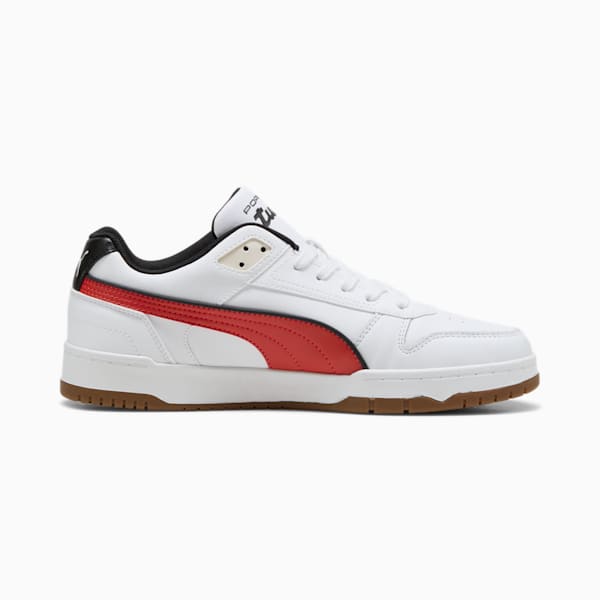 Porsche Legacy RBD Game Men's Low Sneakers, PUMA White-Red Fire, extralarge