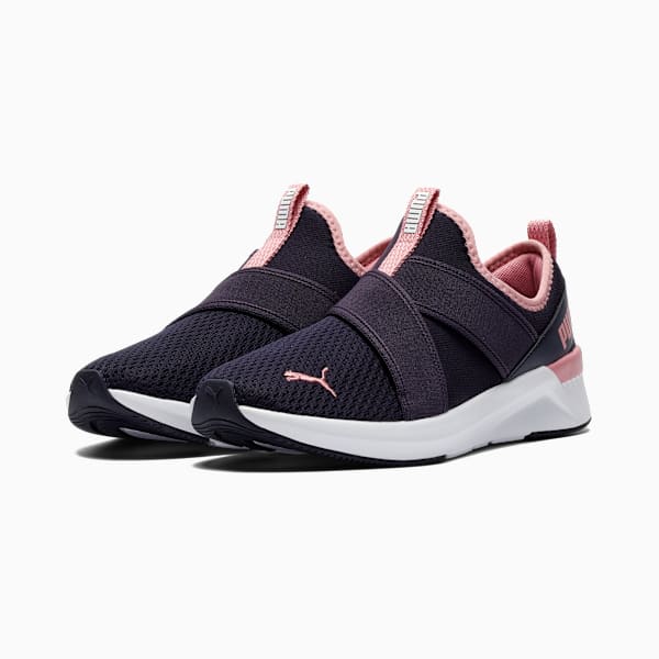 Chaussures de course à enfiler SOFTRIDE Harli Femme, New Navy-Poised Pink, extralarge