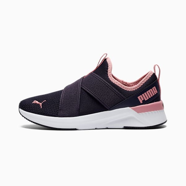 Chaussures de course à enfiler SOFTRIDE Harli Femme, New Navy-Poised Pink, extralarge