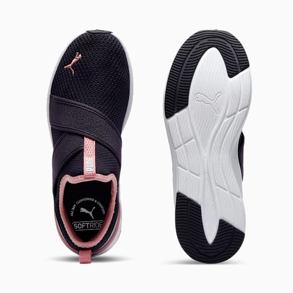 Chaussures de course à enfiler SOFTRIDE Harli Femme, New Navy-Poised Pink, extralarge