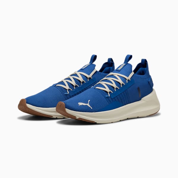 SOFTRIDE Symmetry Fuzion Running Shoes, Clyde Royal-Alpine Snow-PUMA White, extralarge