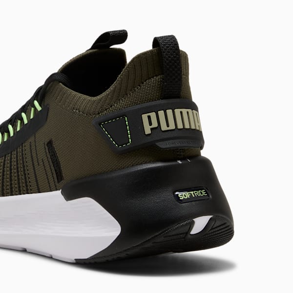 Tenis de running Softride Symmetry Fuzion, Dark Olive-PUMA Black-Fizzy Light, extralarge