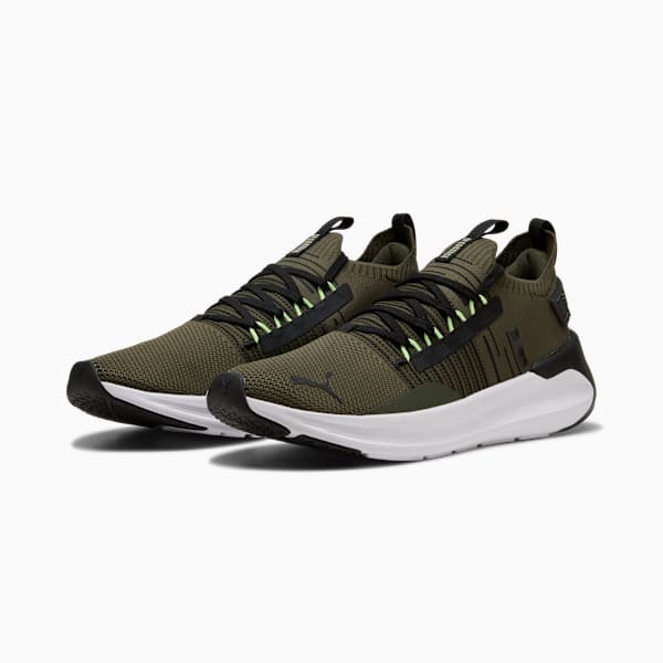 Tenis de running Softride Symmetry Fuzion, Dark Olive-PUMA Black-Fizzy Light, extralarge