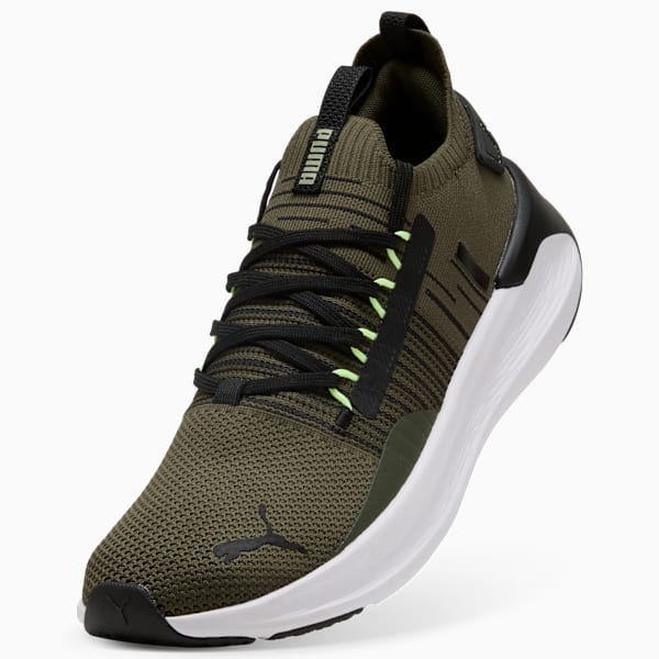 Tenis de running Softride Symmetry Fuzion, Dark Olive-PUMA Black-Fizzy Light, extralarge