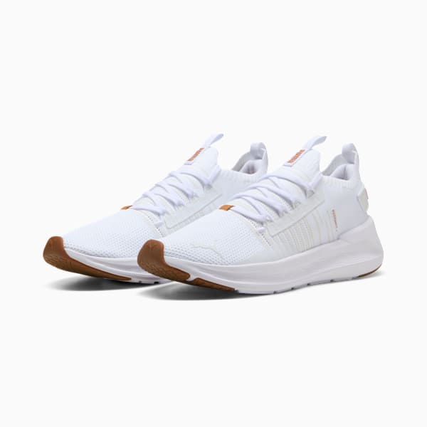 SOFTRIDE Symmetry Fuzion Running Shoes, PUMA White-Vapor Gray-Gum, extralarge