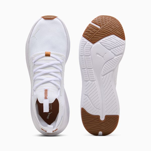SOFTRIDE Symmetry Fuzion Running Shoes, PUMA White-Vapor Gray-Gum, extralarge