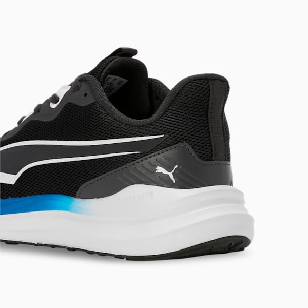 PUMA Exotine 4.0 Men's Running Shoes, Flat Dark Gray-PUMA White-Racing Blue, extralarge-IND