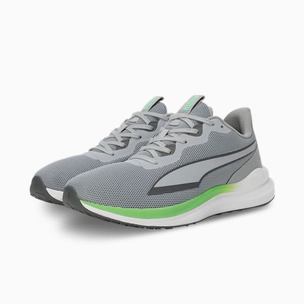 Exotine 4.0 Men's Running Shoes, Cool Mid Gray-Cool Dark Gray-Spring Fern, extralarge-IND