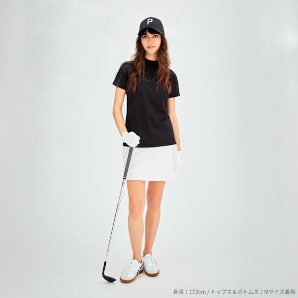 ウィメンズ ゴルフ プーマ パレルモ G スパイクレス シューズ, PUMA White-PUMA Black, extralarge-JPN
