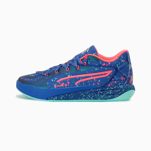 Tenis básquetbol Stewie 4 Night Vision Mujer, Vivid Blue-Electric Peppermint, extralarge