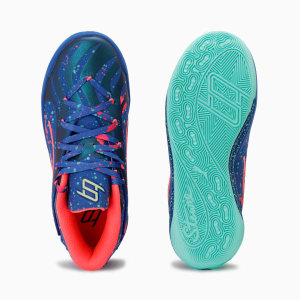 Tenis básquetbol Stewie 4 Night Vision Mujer, Vivid Blue-Electric Peppermint, extralarge