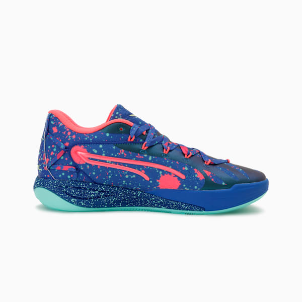Tenis básquetbol Stewie 4 Night Vision Mujer, Vivid Blue-Electric Peppermint, extralarge