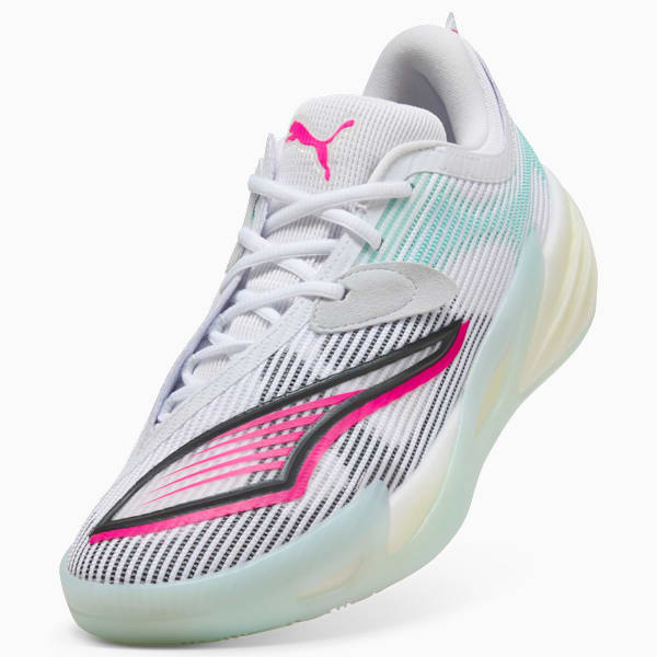 Tenis de básquetbol All-Pro NITRO™ 2 unisex, PUMA White-Mint Melt, extralarge