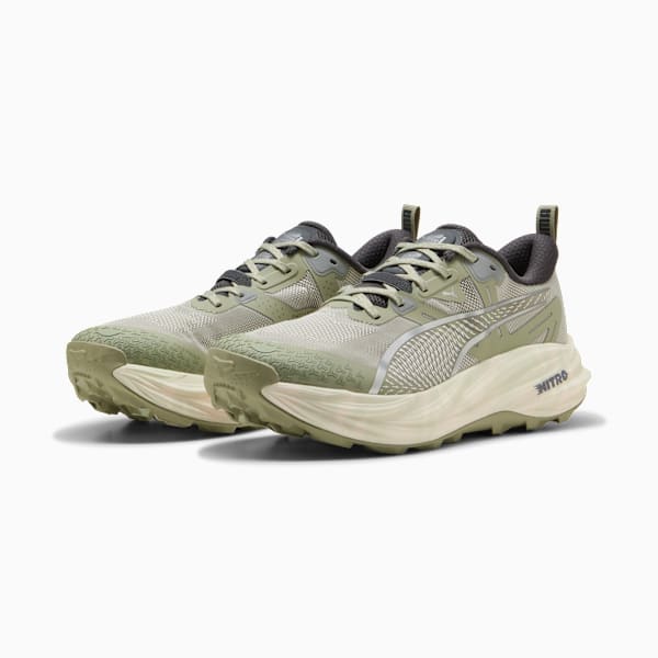 Voyage NITRO™ 4 Terrains Running Shoes Men, Lux Army-Warm White-Dusky Gray, extralarge