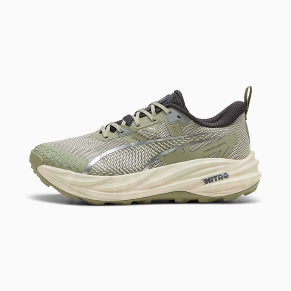 Voyage NITRO™ 4 Terrains Running Shoes Men, Lux Army-Warm White-Dusky Gray, extralarge