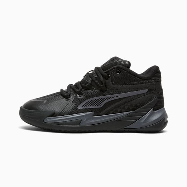 Dagger Big Kids' Basketball Shoes, PUMA Black-Galactic Gray, extralarge